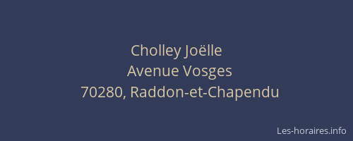 Cholley Joëlle