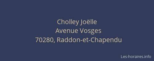 Cholley Jo&euml;lle