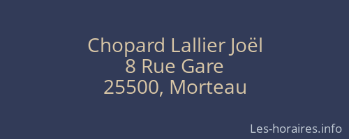 Chopard Lallier Joël