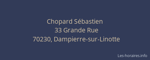 Chopard S&eacute;bastien