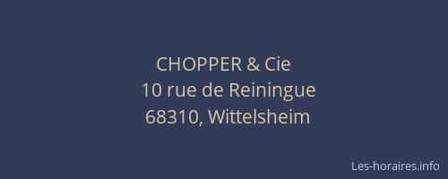 CHOPPER & Cie