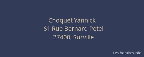 Choquet Yannick