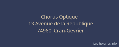 Chorus Optique