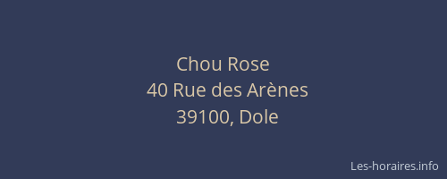 Chou Rose
