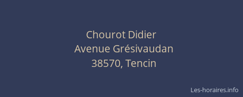Chourot Didier