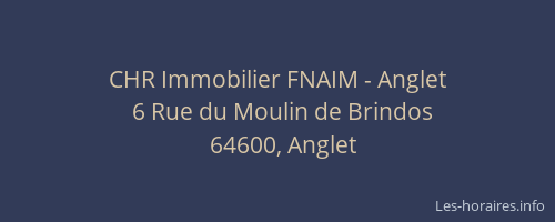 CHR Immobilier FNAIM - Anglet