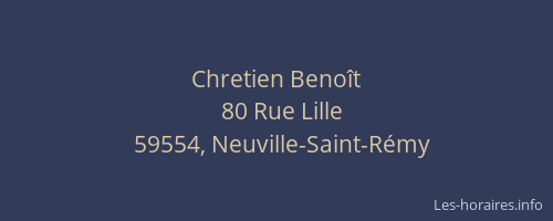 Chretien Benoît