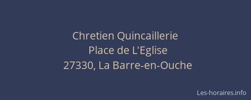 Chretien Quincaillerie