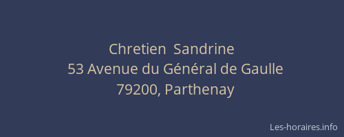 Chretien  Sandrine