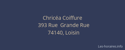 Chric&eacute;a Coiffure