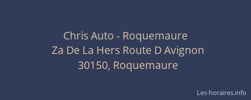 Chris Auto - Roquemaure