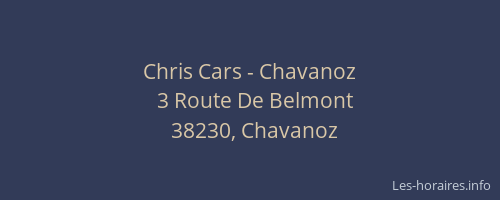 Chris Cars - Chavanoz