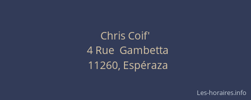 Chris Coif'