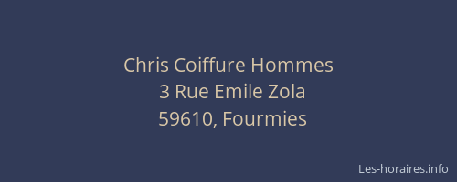 Chris Coiffure Hommes