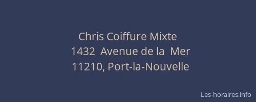 Chris Coiffure Mixte
