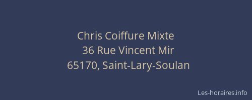 Chris Coiffure Mixte
