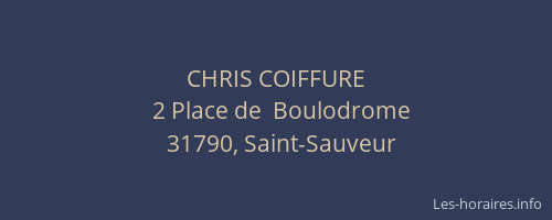 CHRIS COIFFURE