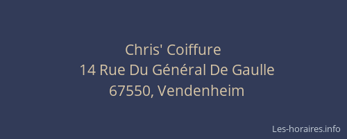 Chris' Coiffure
