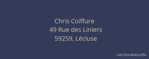 Chris Coiffure
