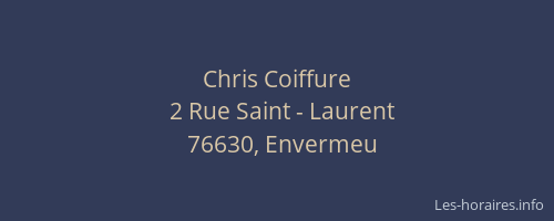 Chris Coiffure