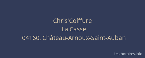 Chris'Coiffure