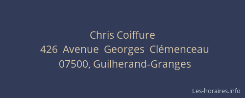Chris Coiffure