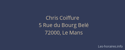 Chris Coiffure