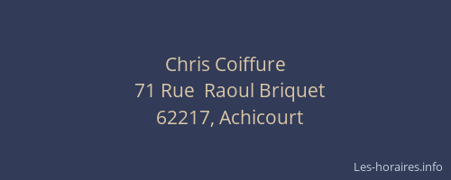 Chris Coiffure