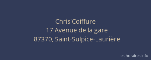 Chris'Coiffure