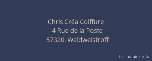 Chris Cr&eacute;a Coiffure