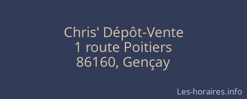 Chris' Dépôt-Vente