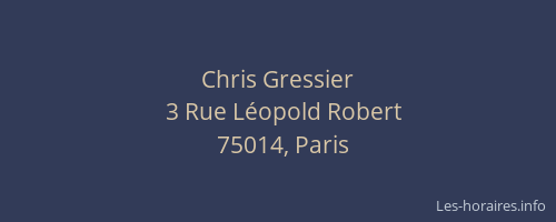 Chris Gressier