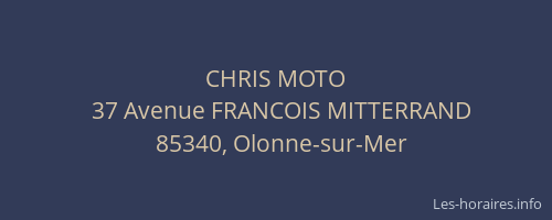 CHRIS MOTO