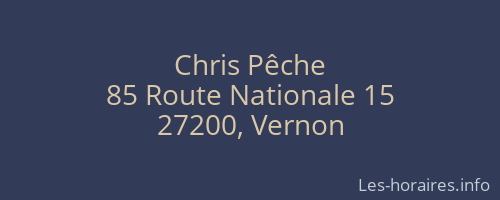 Chris Pêche