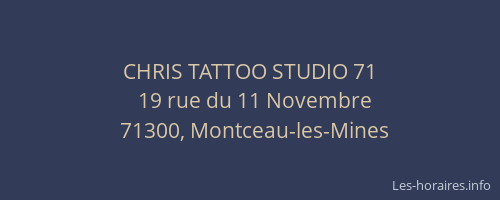 CHRIS TATTOO STUDIO 71