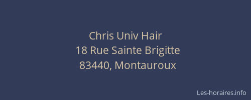 Chris Univ Hair