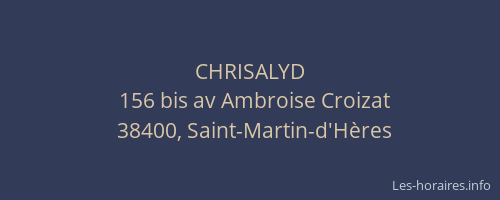 CHRISALYD