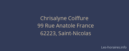 Chrisalyne Coiffure