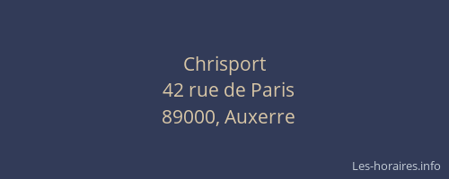 Chrisport