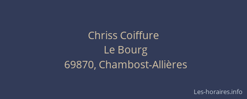 Chriss Coiffure