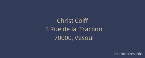 Christ Coiff