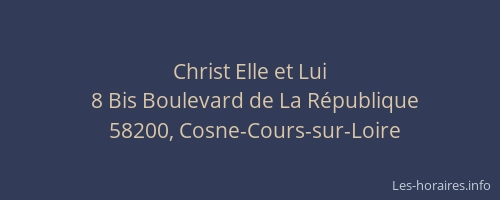 Christ Elle et Lui