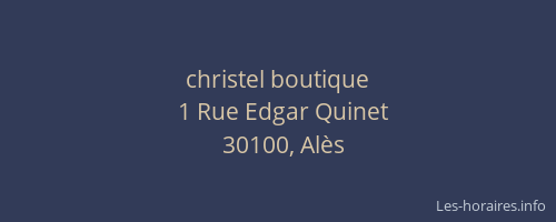 christel boutique