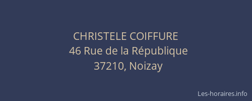 CHRISTELE COIFFURE