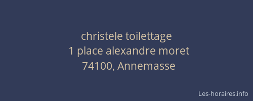 christele toilettage