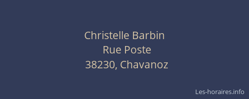 Christelle Barbin