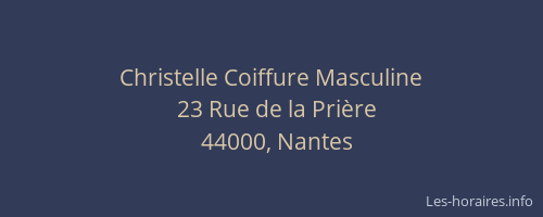 Christelle Coiffure Masculine