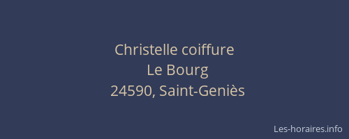 Christelle coiffure