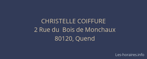 CHRISTELLE COIFFURE