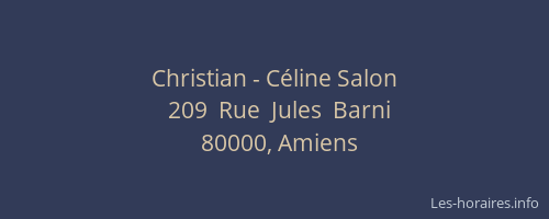 Christian - Céline Salon